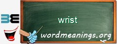 WordMeaning blackboard for wrist